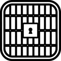 Locked Safe with Grid Design Isolated for Security and Digital Protection vector