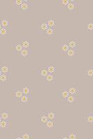 Cute simple pattern with flowers on a gray background for textiles vector