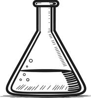 Laboratory Flask Illustration for Science Education and Experiment Design vector