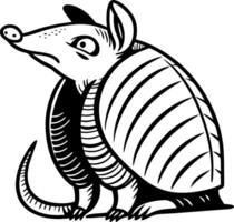 Detailed Illustration of an Armadillo Character with Unique Design for Creative Projects vector