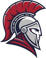Stylized Spartan Helmet Art for Team Branding and Athletic Merchandise Design vector