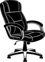 High-Back Office Chair Design for Modern Workspaces and Ergonomic Comfort vector