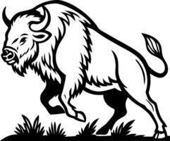 Dynamic Buffalo Illustration for Wildlife Themes and Nature Inspired Designs vector