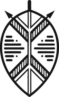 Stylized Tribal Leaf Arrow Design for Tattoo and Coloring Projects