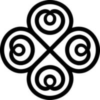 Intricate Abstract Swirl Pattern Design for Unique Tattoos and Coloring Pages vector