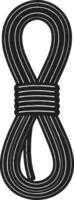 Stylized Rope Loop Design for Crafts and Illustrations vector