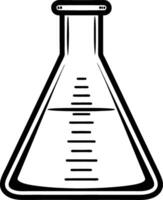 Laboratory Flask for Science Projects Education and Research Illustrations vector
