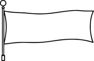 Simple Minimalist Empty Flag for Design Elements and Graphic Projects vector
