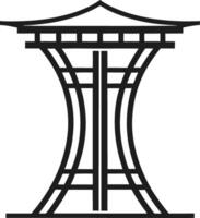 Elegant Classical Archway Design for Architectural Illustrations and Tattoo Art vector