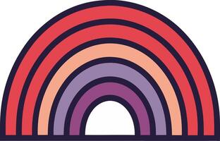 Colorful Rainbow Illustration for Creative Projects and Design Inspiration vector