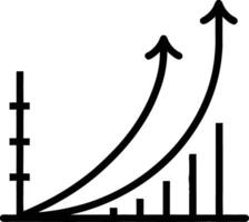 Business Growth Progress Chart with Increasing Arrows for Financial Planning and Strategy vector