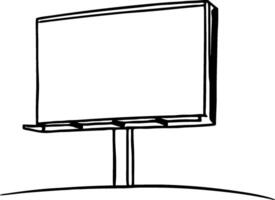Minimalist Outline of a Desktop Computer Monitor for Tech Design and Projects vector