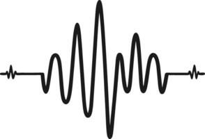 Sound Wave Graphic for Music Design and Audio Themes vector