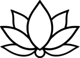 Elegant Lotus Flower Design for Meditation Art and Mindfulness Practices vector