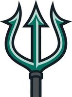 Stylized Trident Design for Nautical Themes and Creative Projects vector