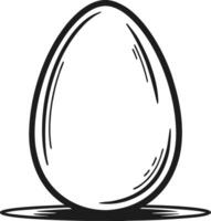 Stylized Egg Illustration for Crafting and Design Projects vector
