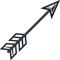 Dynamic Forward-Thrusting Arrow Design Ideal for Modern Branding and Graphics vector