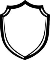Classic Shield Emblem Design for Retro Graphics Branding and Symbolic Representation vector