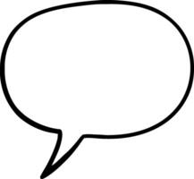 Minimalist Speech Bubble Design for Communication Themes in Digital Applications vector