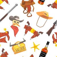 Wild West Seamless Pattern, Design Element Can Be Used Fabric, Wrapping Paper, Website illustration vector