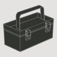 Toolbox Silhouette for Engineering and Fix-It Concepts vector