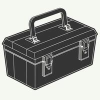 Toolbox Silhouette Design for Technical and Mechanical Themes vector