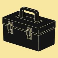 Simple Toolbox Outline for Modern Tradesman Concepts vector