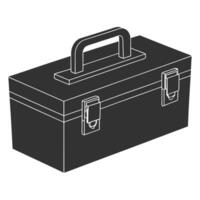 Bold Toolbox Silhouette for Industrial and Workshop Design vector