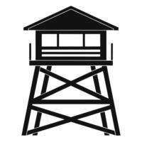 Observation Tower Icon Minimalist Silhouette for Versatile Design Use vector