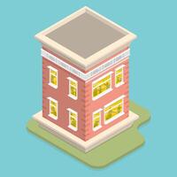 3D Isometric Flat Conceptual Illustration of Noisy Neighbors, Problems With Neighbors in a Rental Property vector