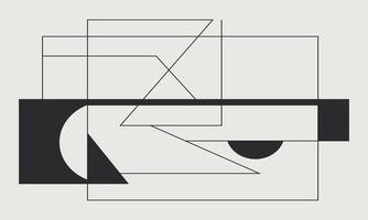 Simple Geometric Lines for Flat Backgrounds vector