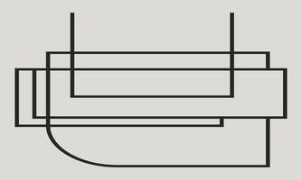 Elegant Flat Design with Thin Lines vector