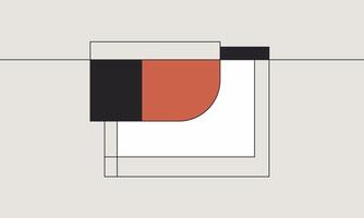 Abstract Simple Lines in Flat Background vector