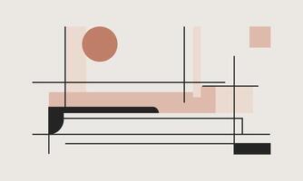 Geometric Line Patterns in Simple Style vector
