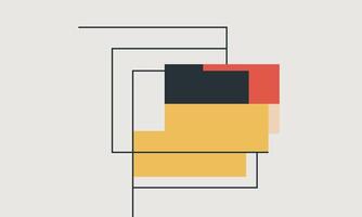 Clean Flat Design with Thin Lines vector