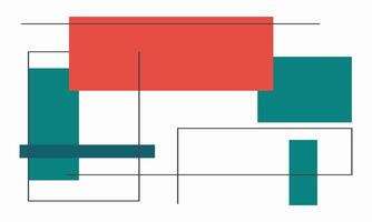 Simple Flat Art with Clean Lines vector