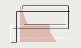 Geometric Line Art Illustrations vector