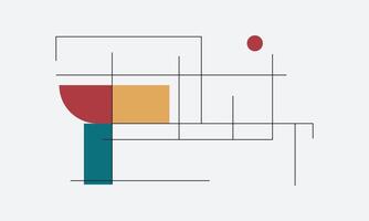 Geometric Shapes in Flat Design vector