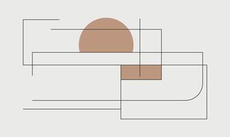 Smooth Lines and Flat Design Elements vector