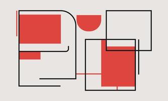 Abstract Minimal Line Art Backgrounds vector
