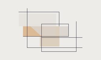 Flat Design with Gentle Line Art vector