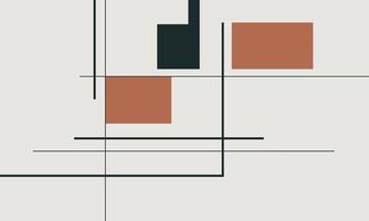 Soft Flat Design with Subtle Line Art vector
