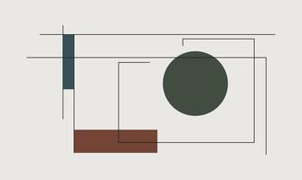 Subtle Line Art in Simple Style vector