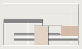 Simple Minimal Lines in Flat Design vector