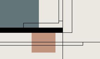 Simple Flat Design with Smooth Lines vector