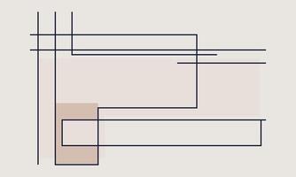 Geometric Shapes with Smooth Lines vector