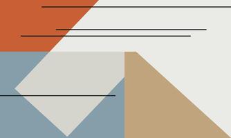 Simple Shapes with Subtle Lines vector