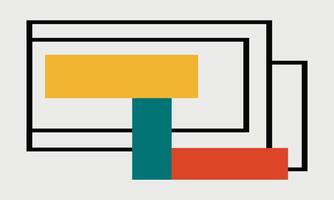 Flat Design with Elegant Line Art Patterns vector
