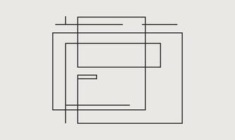 Soft and Simple Line Art Background vector