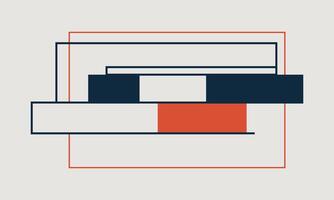 Thin Geometric Lines in Minimal Flat Design vector